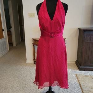 Spiegel Red Special Occasion dress, size 12 & Splash Red Open-Toed heels